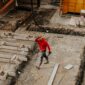 builder in red jacket